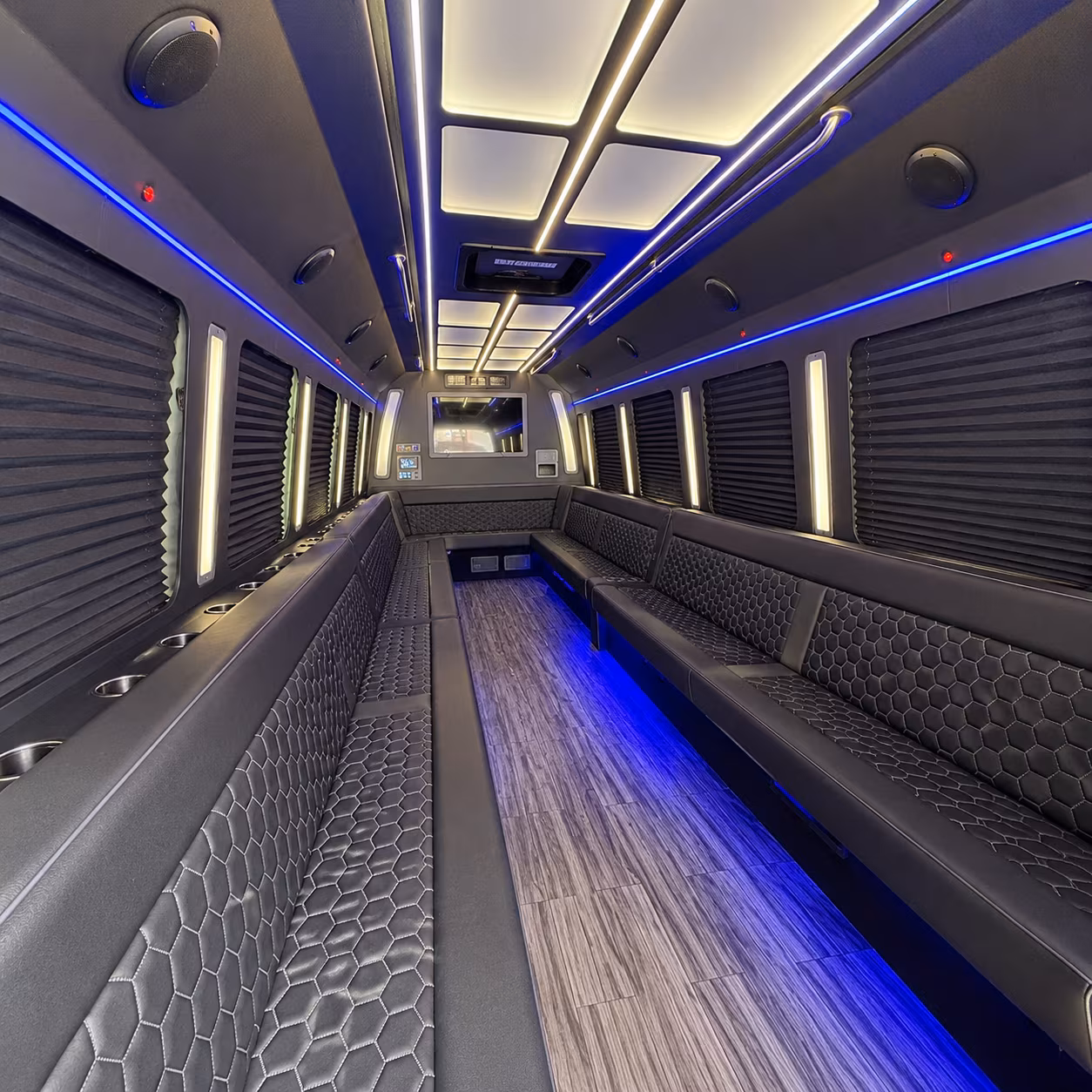 st cloud 30 passenger party bus interior